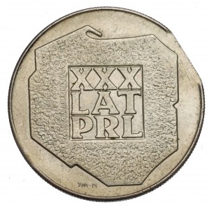 PRL, 200 złotych 1974 mapa - destrukt