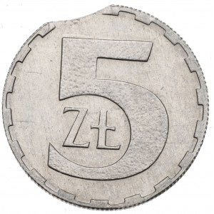 III RP, 5 złotych 1990 - destrukt