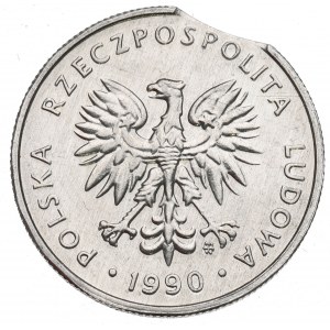 III RP, 5 złotych 1990 - destrukt
