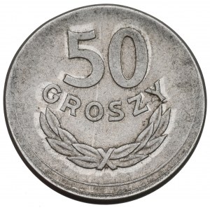 PRL, 50 groszy 1957 - destrukt