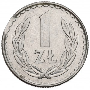 PRL, 1 złoty 1984 - destrukt