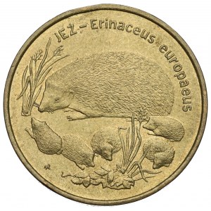 III Republic of Poland, 2 zlote 1966 Hedgehog