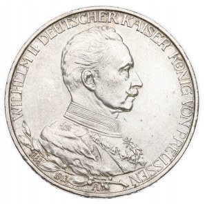 Niemcy, Prusy, 3 marki 1913 - 25 lat rządów Wilhelma II