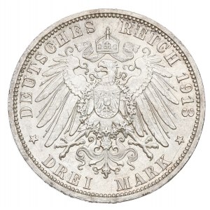 Germany, Preussen, 3 mark 1913 - 25 years of Wilhelm II reign