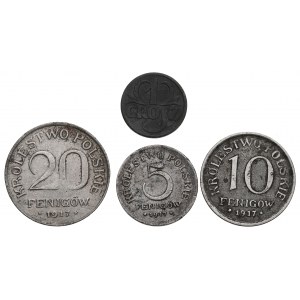 Królestwo Polskie i GG, Zestaw monet