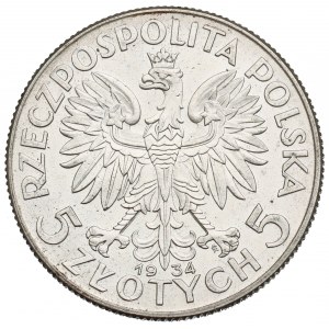 II Republic of Poland, 5 zloty 1934 Polonia