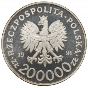 III RP, 200.000 złotych 1991 Konstytucja