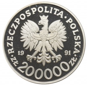 III RP, 200.000 złotych 1991 Igrzyska Albertville
