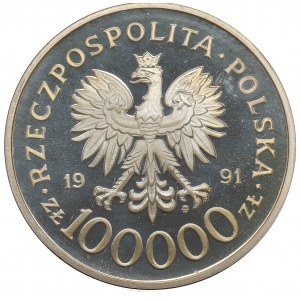 III RP, Battle of Britain, 100,000 zlotys 1991
