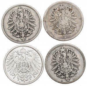 Germany, lot of 1 mark 1875-1900