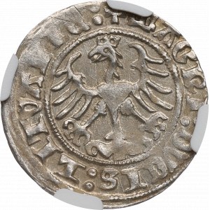 Zygmunt I Stary, Półgrosz 1512, Wilno - NGC MS62 / Rzadki