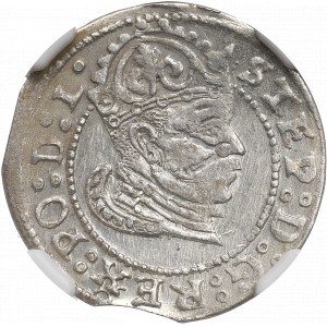 Stephan Bathory, 1 groschen 1582, Rige - NGC MS63