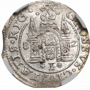 Stephan Bathory, 1 groschen 1582, Rige - NGC MS63