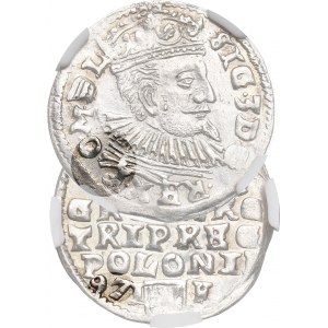 Sigismund III Vasa, 3 Groschen 1597 Lublin - NGC MS61
