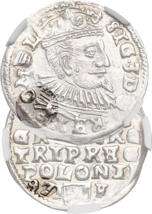 Zygmunt III Waza, Trojak 1597 Lublin - NGC MS61 / BARDZO RZADKI