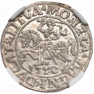 Sigismund II Augustus, Halfgroat 1550, Vilnius - LI/LITVA NGC MS64