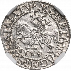 Sigismund II Augustus, Halfgroat 1559, Vilnius - NGC MS63