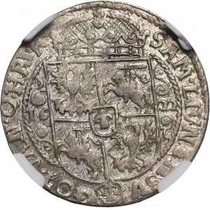 Sigismund III, 18 groschen 1622, Bromberg - NGC AU58