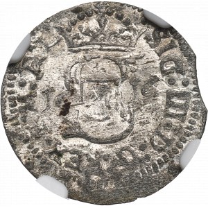 Zygmunt III Waza, Szeląg 1616, Wilno - NGC MS62 / Rzadki