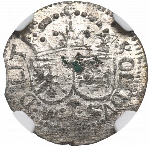 Zygmunt III Waza, Szeląg 1616, Wilno - NGC MS62 / Rzadki