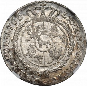 Stanislaus Augustus, 8 groschen 1766 FS - NGC MS63