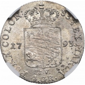 Stanisław August Poniatowski, Złotówka 1793 - NGC MS63