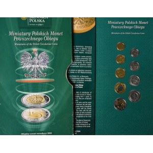 Miniatury Polskich Monet Powszechnego Obiegu 2008