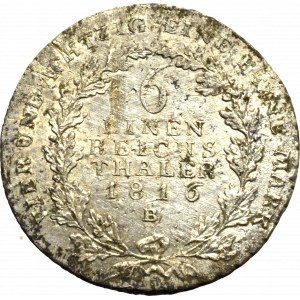 Germany, Preussen, 1/6 thaler 1816