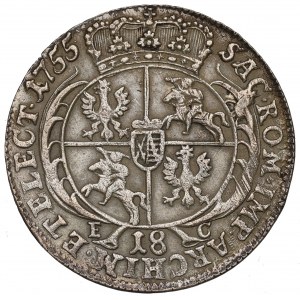 Germany, Saxony, Friedrich August II, 18 groschen 1755