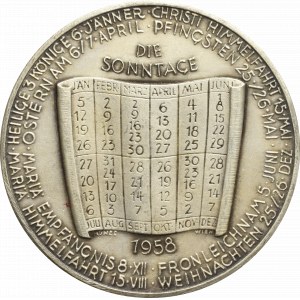 Österreich, Medaille 1958 - Saturn