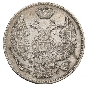 Poland under Russia, Nicholas I, 15 kopecks=1 zloty 1839 MW