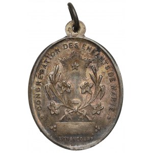Francja, Medalik kongregacja dzieci Maryi - srebro