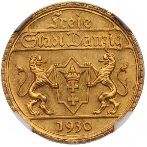 Wolne Miasto Gdańsk, 25 guldenów 1930 - NGC MS65 - WYŚMIENITE