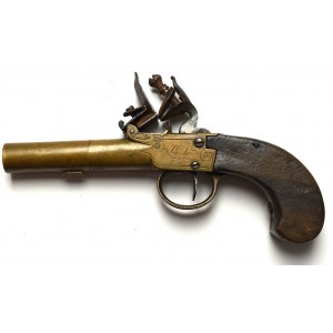 Anglia, Pistolet skałkowy II połowa XVIII wieku, Londyn