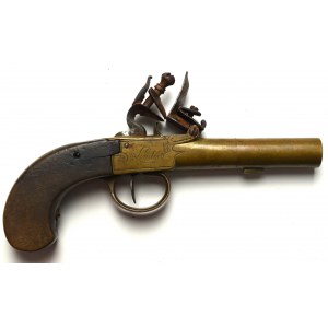 Anglia, Pistolet skałkowy II połowa XVIII wieku, Londyn