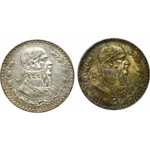 Meksyk, Zestaw 1 peso - srebro