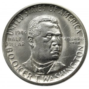 USA, Half dollar 1946 D Booker T. Washington