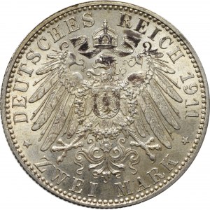 Germany, Bayern, 2 mark 1911 - 90th anniversary of the prince regent