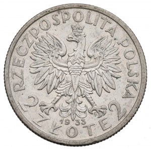 II Republic of Poland, 2 zloty 1933 Polonia