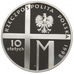 III RP, 10 złotych 1998 20-lecie pontyfikatu Jana Pawła II