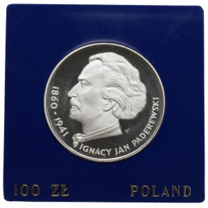 PRL, 100 złotych 1975 - Paderewski