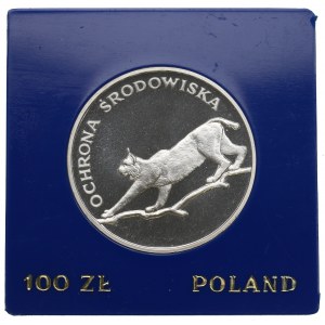 PRL, 100 złotych 1979 Ochrona środowiska - Ryś