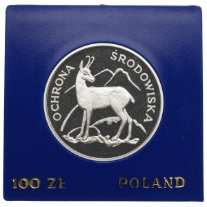 PRL, 100 złotych 1979 Ochrona środowiska - Kozica