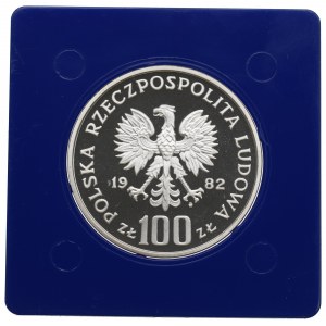 PRL, 100 złotych 1982 Ochrona Środowiska - Czapla