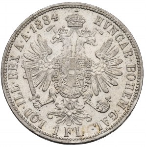 Austria, Franz Joseph, 1 florin 1884