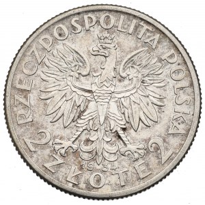 II Republic of Poland, 2 zloty 1934 Polonia