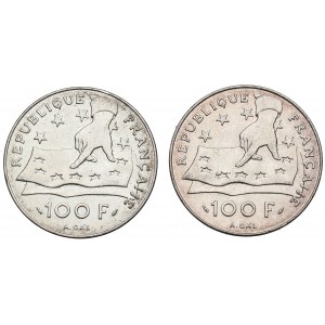 Francja, Zestaw 100 franków 1991