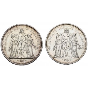 Francja, Zestaw 10 franków 1966-67