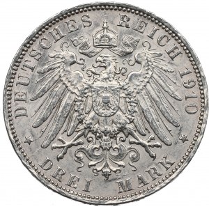 Germany, Bayern, 3 mark 1910