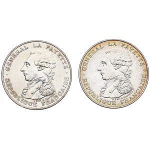 Francja, Zestaw 100 franków 1987